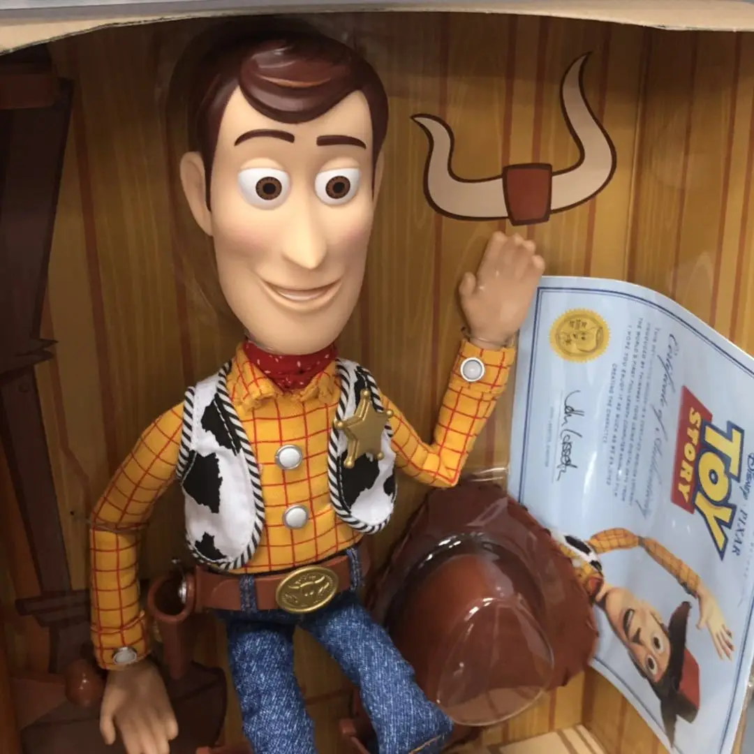 High-quality Toy Story 3 Woody Action Figures Toys 36cm Collector's Edition Moving Statues Model Doll Collectible Ornament Gifts