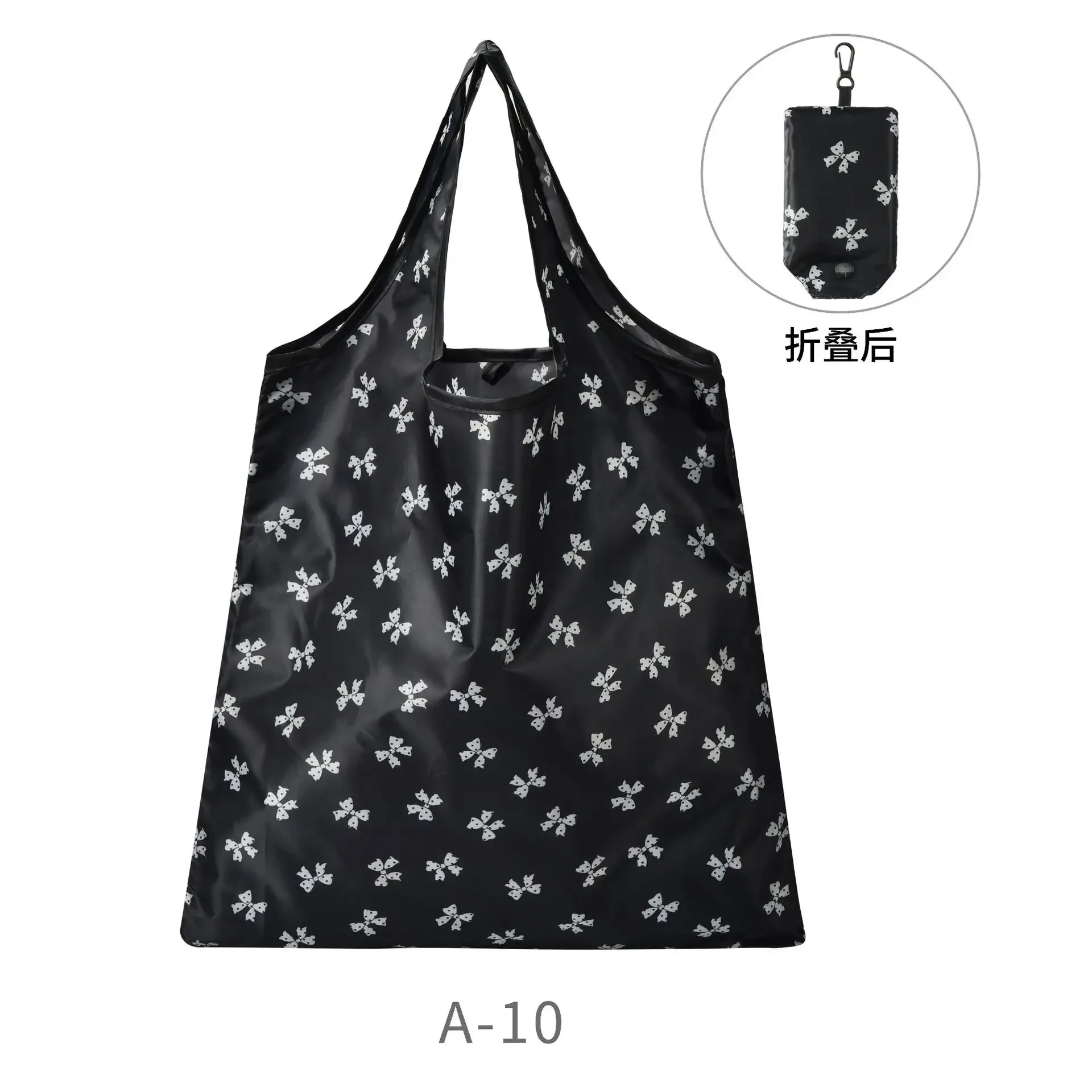 Składana torba na zakupy Duży rozmiar Gruba nylonowa torba na zakupy z wzorem kreskówkowym Zmywalne torby wielokrotnego użytku Łatwe do przenoszenia Torby na zakupy