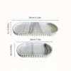 Bathroom Vanity Tray  Silicone Bathroom Trays for Counter, Decor Soap Dispenser Countertop Tray for Kitchen Sink Organization 6