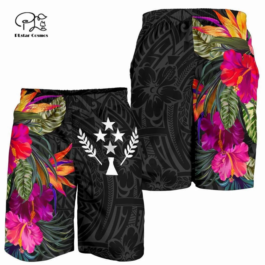 PLstar Cosmos Newest Kosrae SM Polynesia Tribal Tattoo Summer Beach Breathable 3DPrint Casual Unique Unisex Shorts Streetwear -1