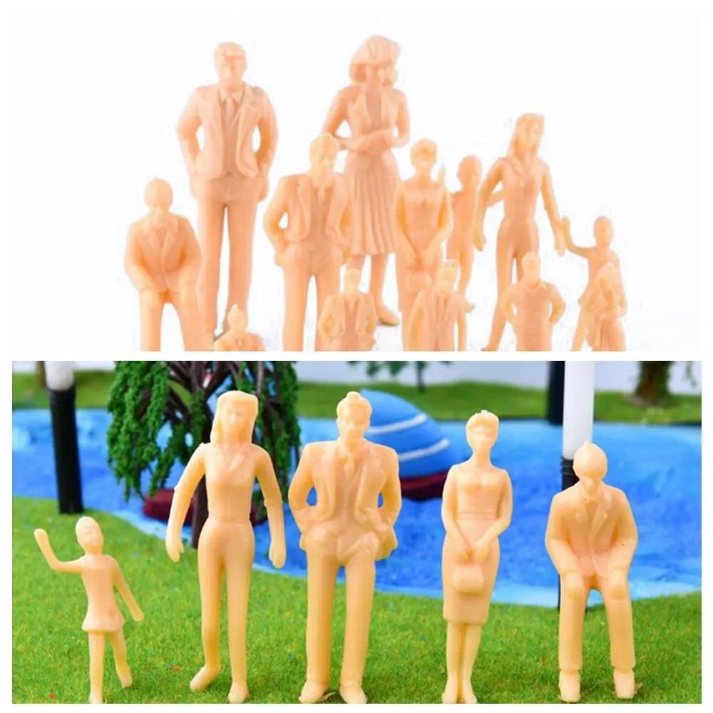 

10/30pcs 1:25/1:30/1:50 Scale Miniature Scene Dollhouse DIY People Figures People Action Figure People Model Beach Crowd