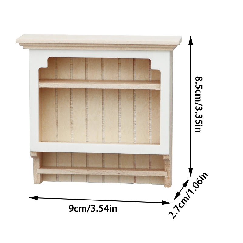 Melody Jane Poppen Huis Onafgewerkte Kale Houten Plank Miniatuur Planken Muur Accessoire 1:12