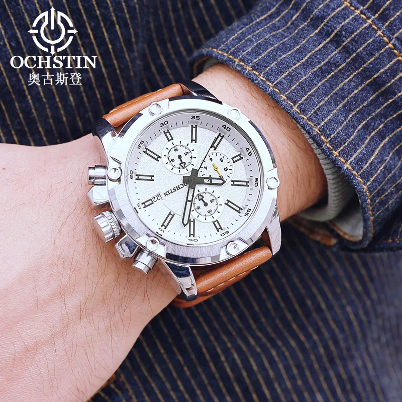 Ochstin 2024 New Fashionable and Gorgeous Navigator Series Original Multi functional Movement Watch Men's Quartz Watch