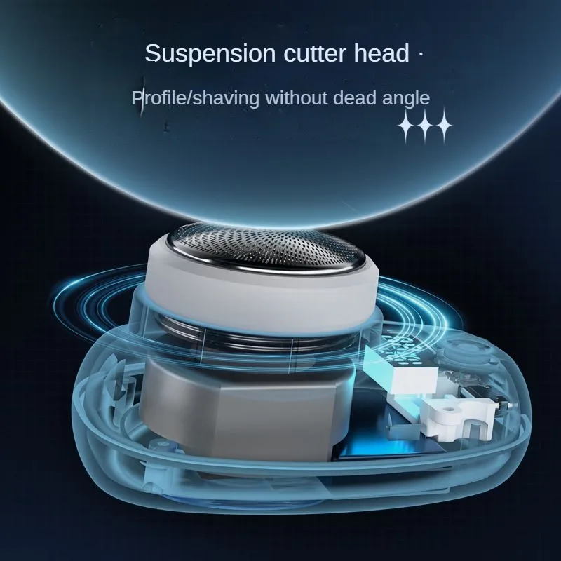 Electric Shaver Beard Trimmer Mini Electric Travel Shaver For Men Pocket Size Washable Rechargeable Portable Painless Cordless Trimmer Knive Face Beard Razor