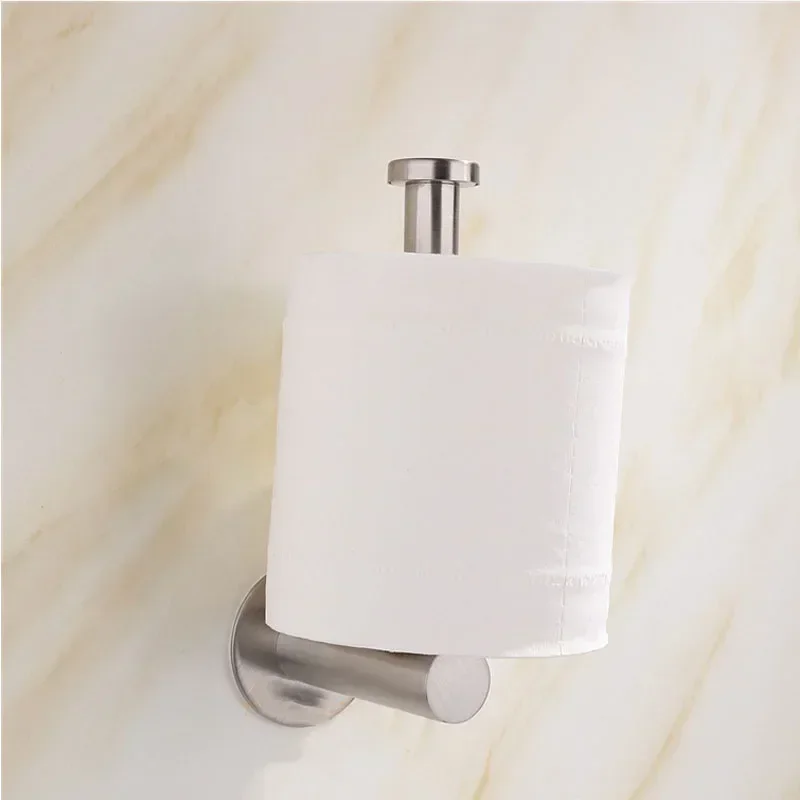 Toilet Wall Mount Toilet Paper Holder Stainless Steel Bathroom Kitchen Roll Paper Accessory Tissue Towel Accessories Holders