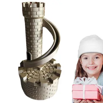 PLA Castle Slide Coin Storage Container Model Savings Tank Castle Tower Piggy Bank 3D Printed Ornaments 1