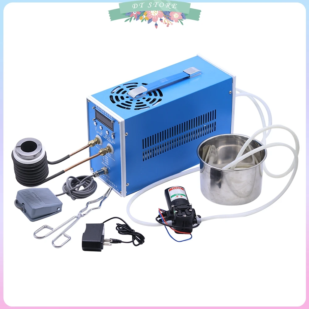 12KW Induction Heater Induction Heating Machine Metal Smelting Furnace High Frequency Welding Metal Quenching Equipment 1 SET