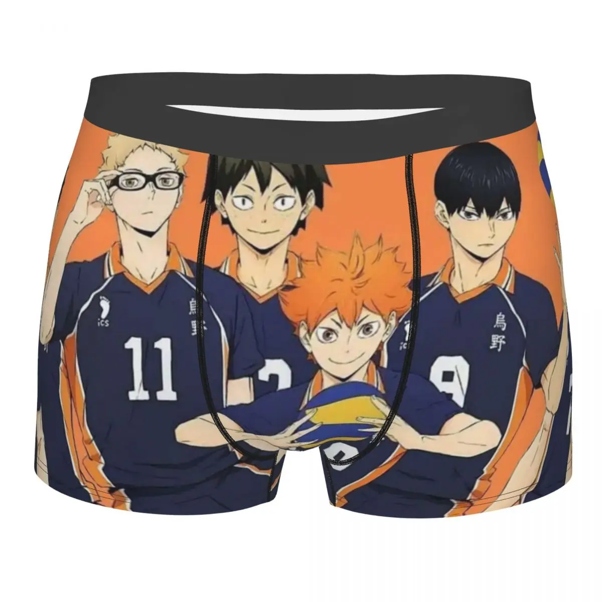 

Novelty Boxer Team Players Shorts Panties Haikyuu Anime Briefs Men's Underwear Breathable Underpants for Male Size