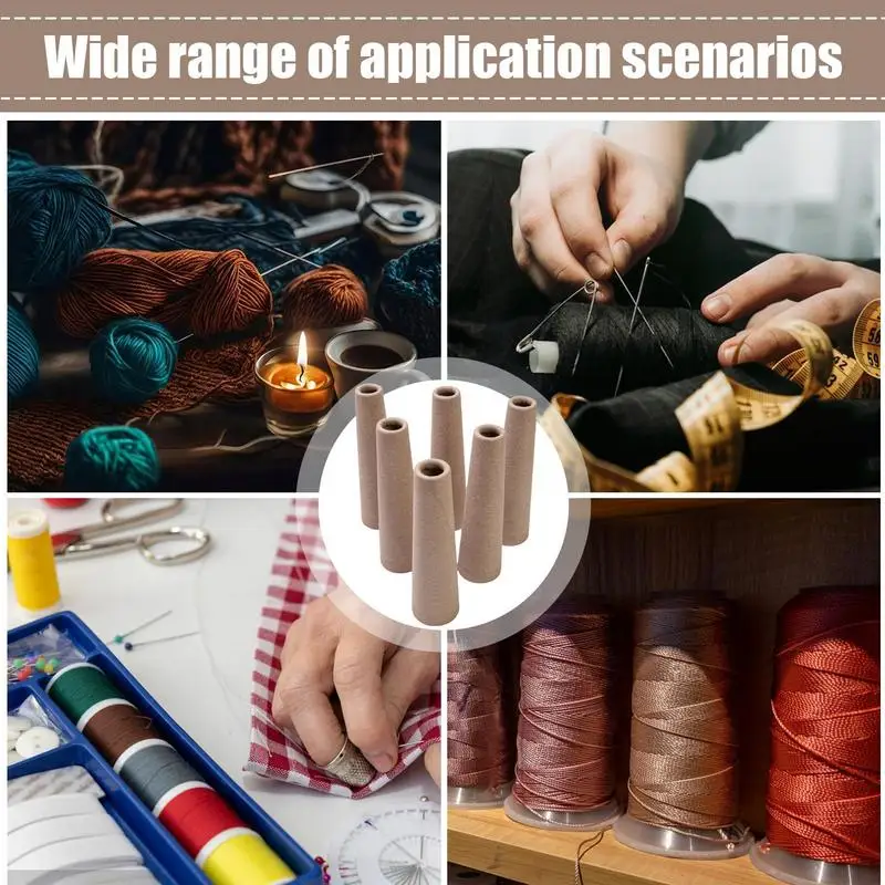 Wool Winding Tube 6PCS Thick Cardboard Yarn Cones DIYKnitting Tube Winder Weave Tube Wool Winding Supplies for Crochet Lovers 5