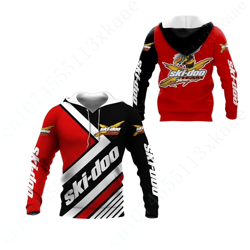 Ski-doo Casual Zip Oversize Hoodie 3D Printing Sweatshirt Anime Hoodies For Men Women Unisex Clothing Harajuku Streetwear Top