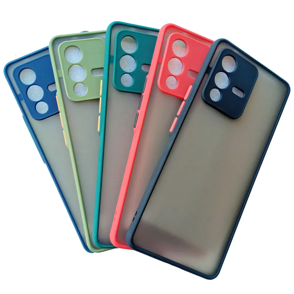 Funda Transparente Degradada Para Vivo V23 5G - TPU Silicona, Protección Reforzada En Esquinas - Color Oro Negro - ¡Ajuste Perfecto!