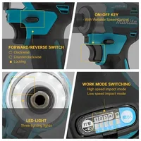 Makita DTD173 bleu 18V Perceuse à percussion sans balais au lithium-ion, outil multifonctionnel, outil électrique, perceuse, outil à percussion 3