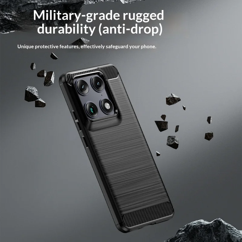 Luxury Brushed Carbon Fiber Shockproof Phone Case