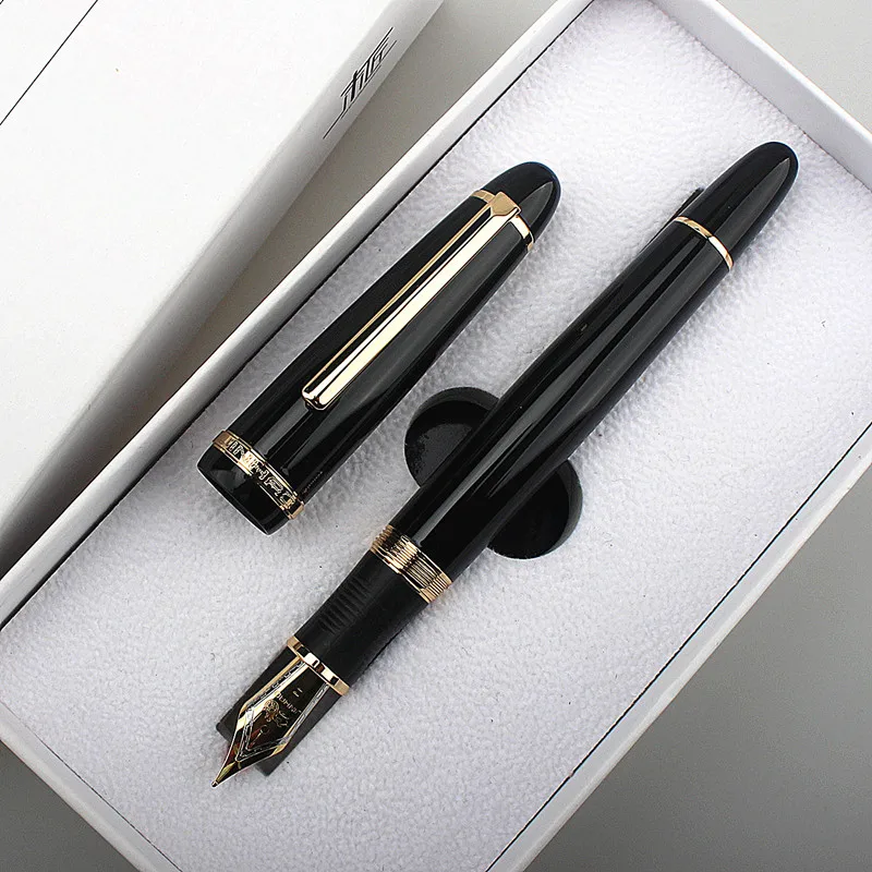 Metal Jinhao X850 Fountain Pen black gold EF F iridium Nibs School supplies Office business writing Ink Pens Gift Stationery