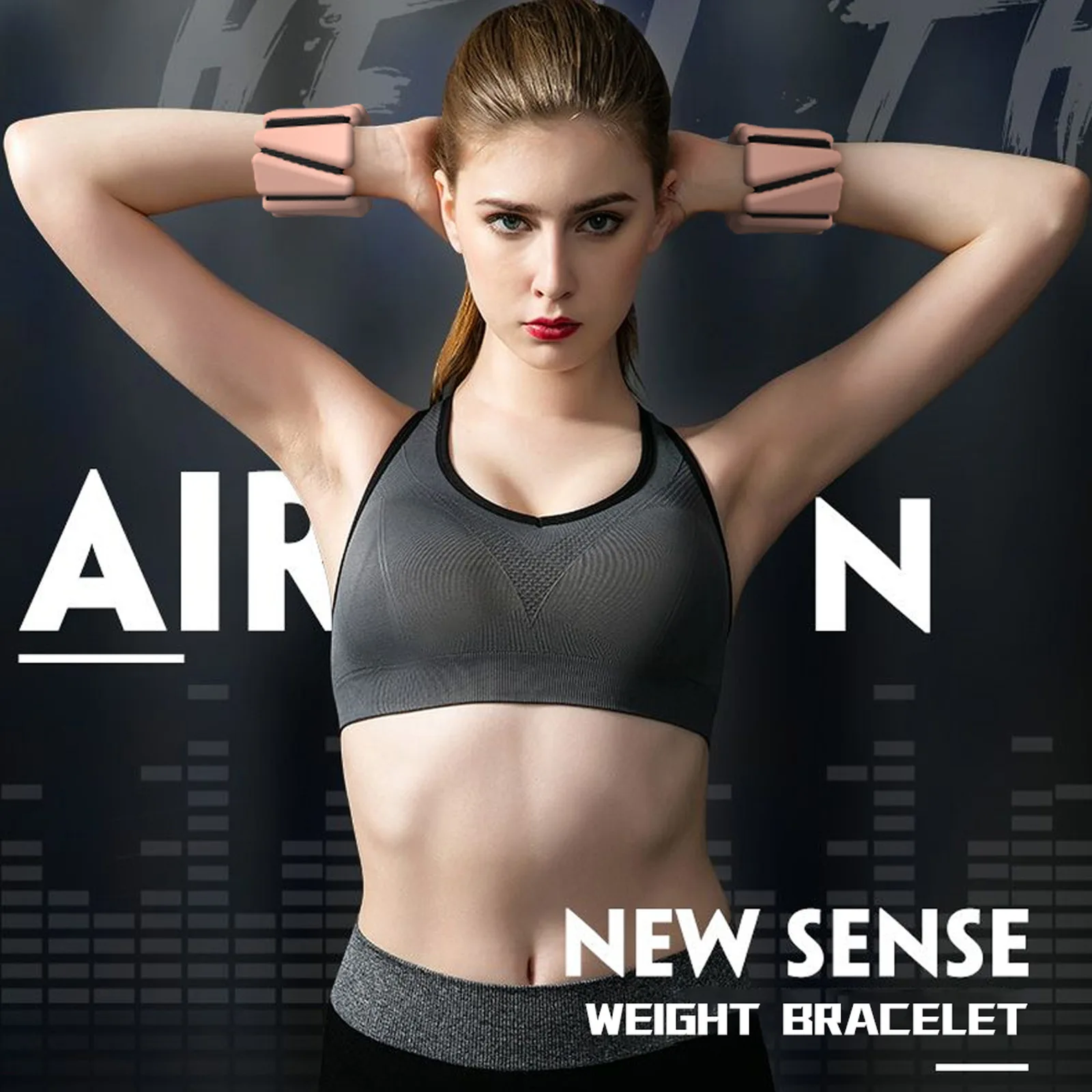 3.6lbs Fitness Exercise Triangle Silicone New Yoga Adjustable Ankle Wrist Protector Weight Bracele Jogging Sports Wristband
