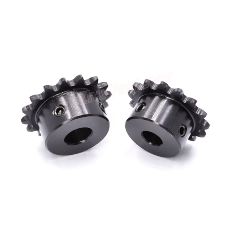1PCS Industrial Sprocket Wheel Motor Chain Drive 10T-19T 04C Chain Gear Bore 5mm-15mm Tooth Pitch 6.35mm 45# Steel