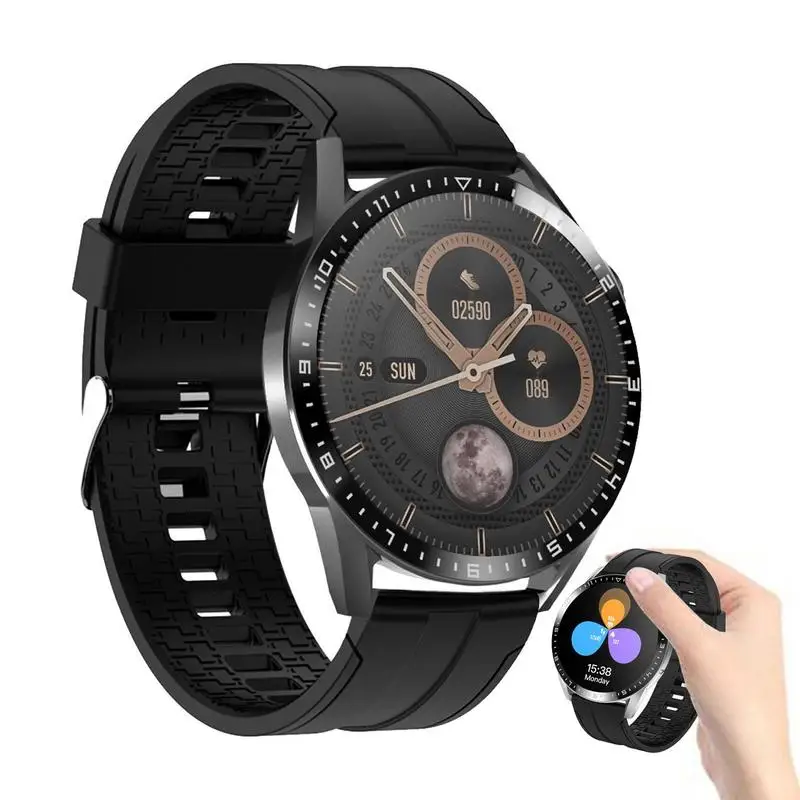 

Blood Glucose Watch 1.32in Waterproof Touch Screen Watch Sports Watch With Heart Rate Monitor 20 Exercise Modes Sleep Tracking