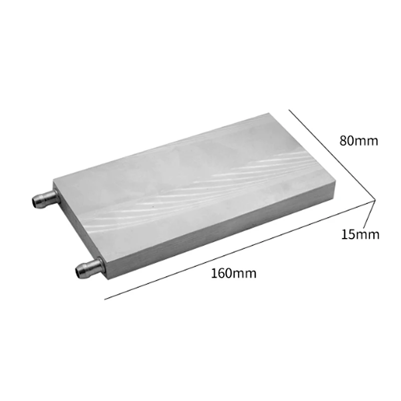 Radiador de Refrigeração de Água de Alumínio para pc Dissipador de Calor Processador Cpu Watercooler Líquido 80*160 mm 80125*250 mm - Imagem 2