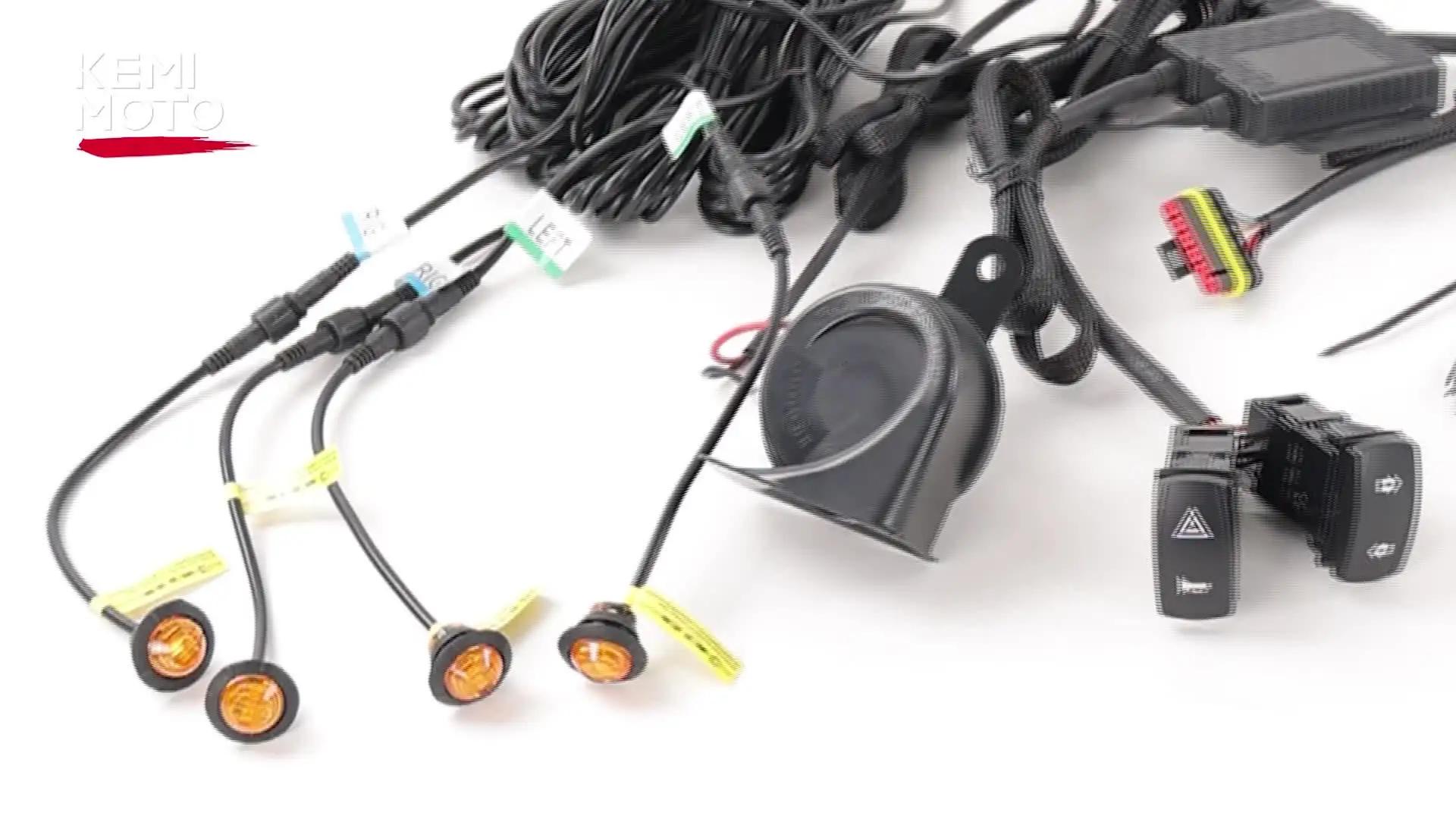 Rocker Switch Universal Turn Signal Street Legal Led Light Kit For UTV ATV SXS - Foto 9