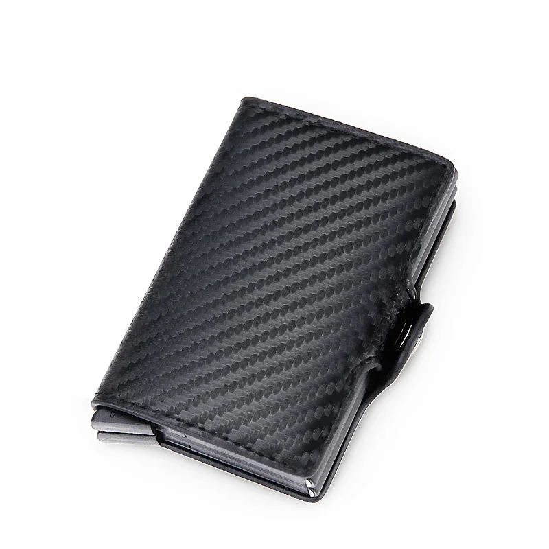 Wallet Men Money Bag Mini Purse Male Aluminium Rfid Card Holder Wallet Small Smart Thin Vallet Walet DIENQI Leather Wallet Card Wallet Carbon Fiber Wallet Slim Wallet