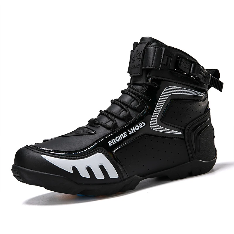 Motorcycle Boots New Men Motos Breathable Anti Slip Riders Boots Motocross Riding Ankle Boots Motorbike Racing Shoes