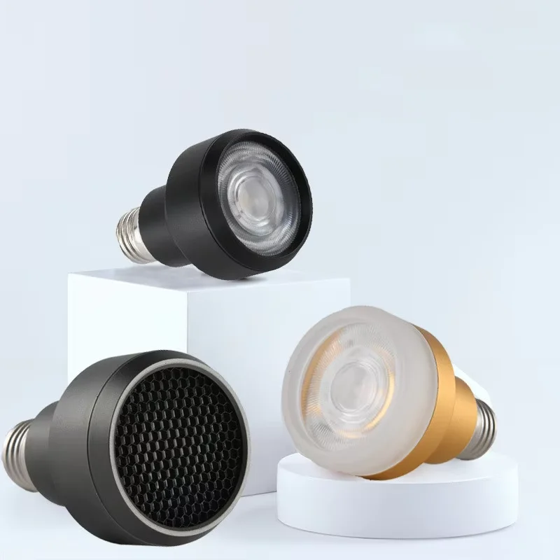 หลอดไฟ E27สีสูง3000K PAR20ร้านอาหารคลับห้องนั่งเล่นโคมไฟในร่มแบบหรี่แสงได้7W10W12W สปอตไลท์ไฟ LED ของโรงแรม 1