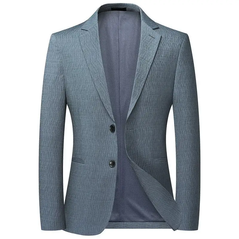 

Модные весенне-осенние мужские повседневные блейзеры, модная эластичная свободная дышащая мужская брендовая одежда, деловой костюм, куртка, топы D47