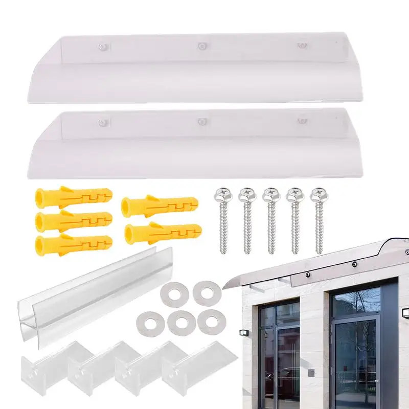 

Front Door Canopy Outdoor Awning Window Canopy Door Shelter Heat Resistant Back Door Window Cover Shelter For Back Door Gardens