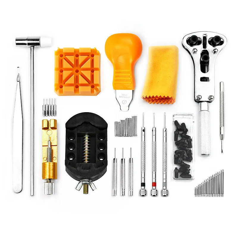 168Pcs Watch Repair Tool Kits Watch Link Pin Remover Case Opener Spring Bar Remover Movement Lid Opener Pry Kits