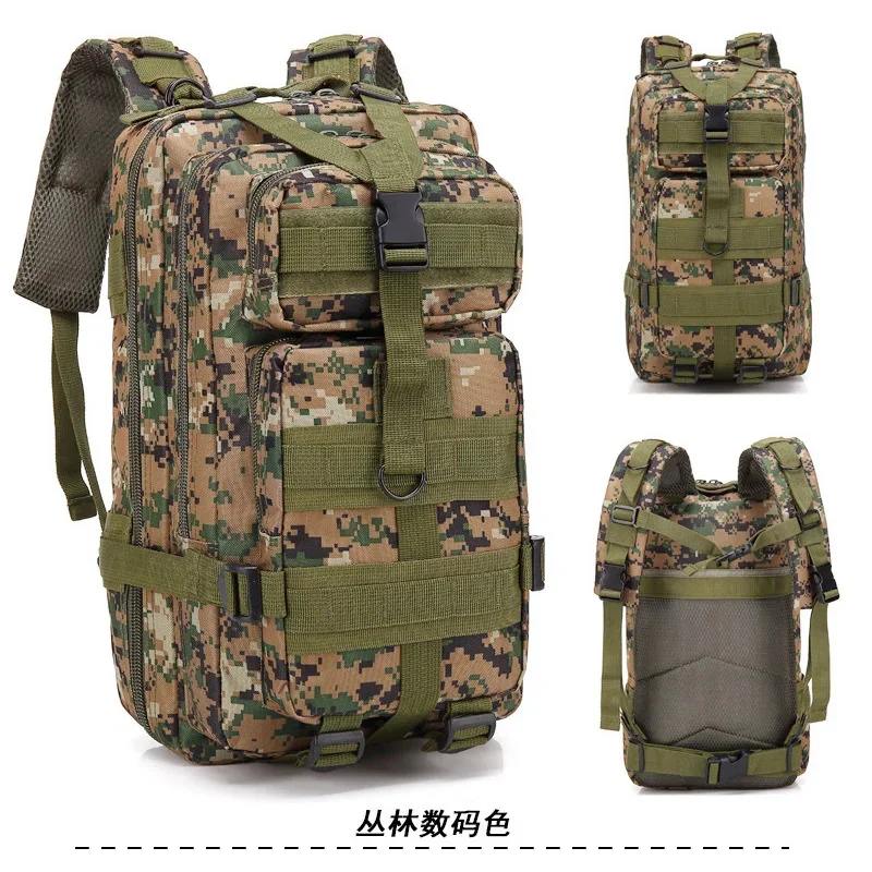 

3P Tactical Backpack 30L Nylon Outdoor Hiking Camping Traveling Fishing For Men Hunting Molle Bag Military Rucksacks