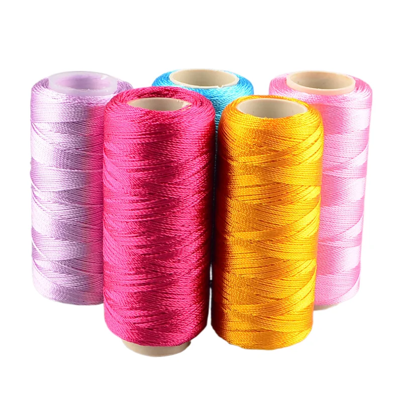 Tprpyn Fio De Seda Gelo 1 Peça = 50g 150m Para Bordar 100% Rayon Fios ...