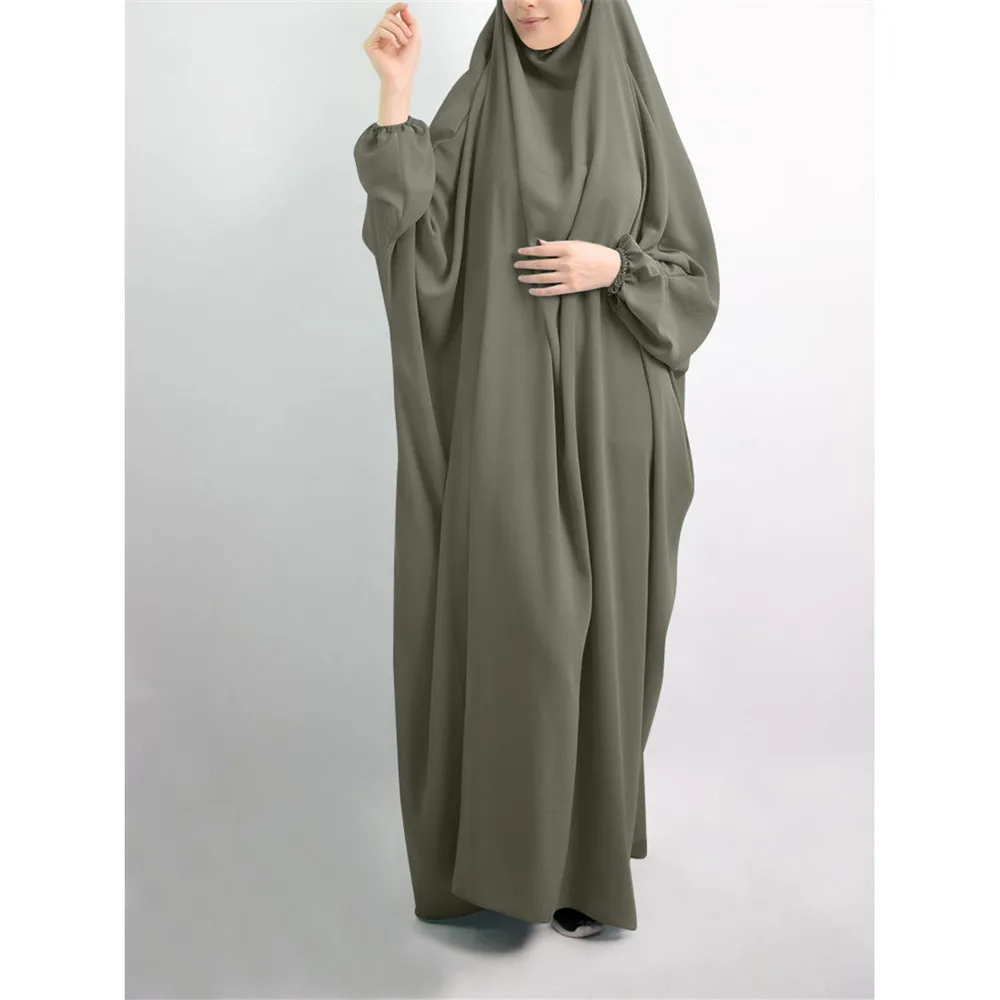 

Eid Ramadan Overhead Prayer Garment Dress Muslim Caftan Khimar Women Abaya Kaftan Islamic Hijab Robe Arabic Hooded Modest Abayas