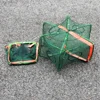 1 PC Foldable Fishing Net Catcher For Fish Minnan Crabs Crayfish Crab Meat Shrimp Soaking Cages Foldable Hexagonal Accessories 4