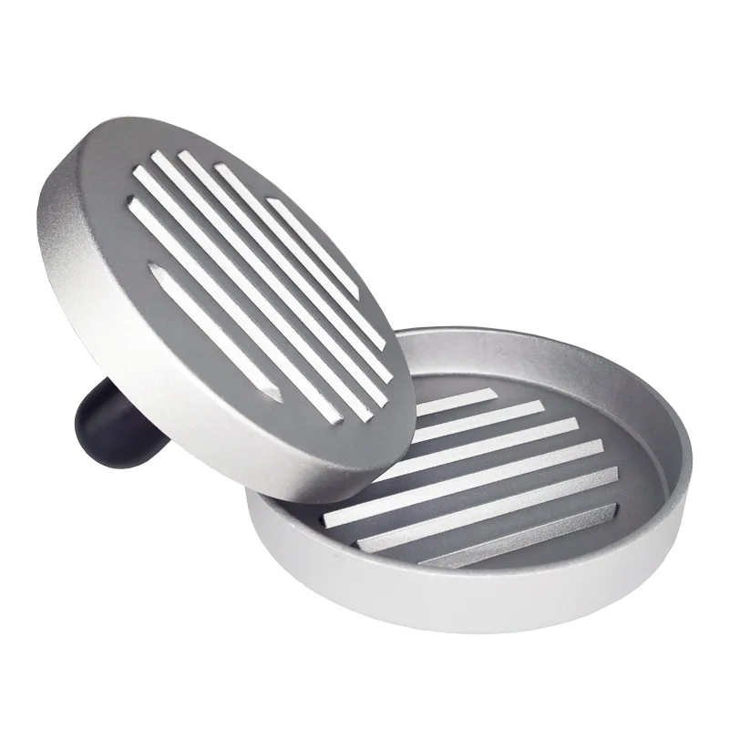 High Quality Round Shape Hamburger Press Aluminum Alloy Meat Beef Grill Burger Mold Kitchen Tool