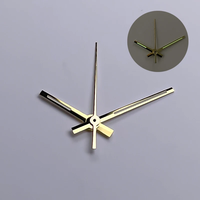 Versatile Green Luminous Watch Hands with Silver/Gold/Rose Gold Accents