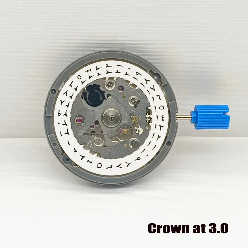 Mod Seiko NH35 NH35A Automatic Movement Arabic Date Dial Automatic Mechanical Movt Crown at 3.0/3.8 Watch Repair Movement