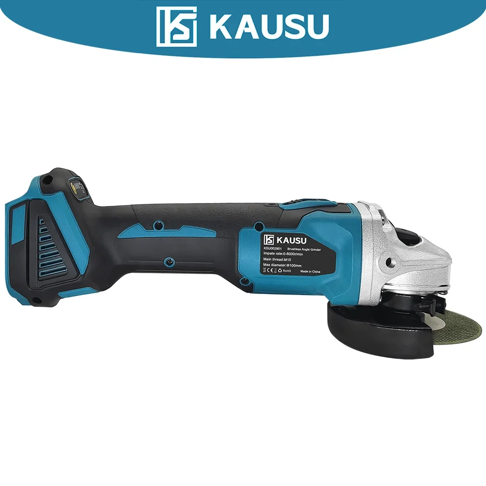 100MM M10 Brushless Electric Angle Grinder 4-speed Polishing Machine Grinding Power Tool For Makita 18V Battery(No Battery) 4