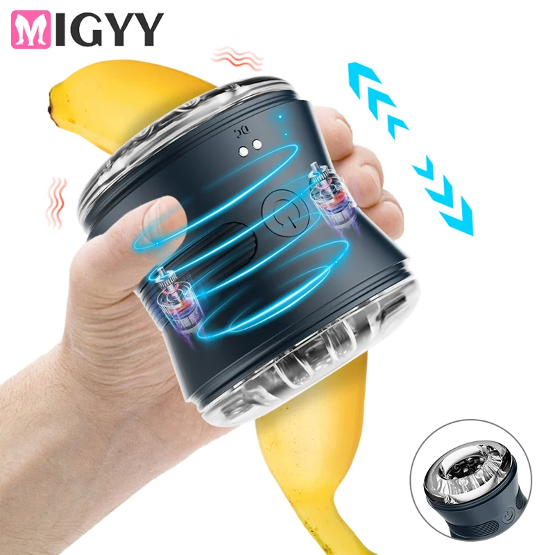 Male Automatic Masturbator Cup Real Sucking Masturbation Toy_voghion.com