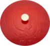 Specialty Shaped Dutch Cast Iron 3.75-qt Essential French Oven Dragon Lid-Cherry 4