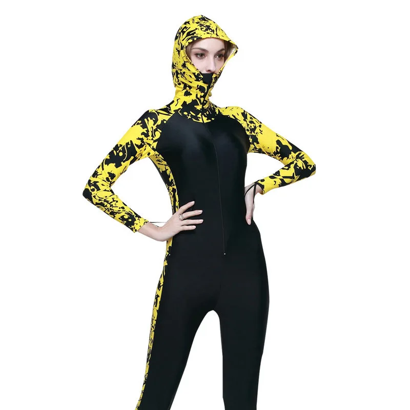 Sbart Frauen Männer Lycra Neopren anzug Kapuze Tauchanzug Frauen Surf Scuba Dive Quallen hohe Elastizität Farbe Nähte Surf Tauchanzug