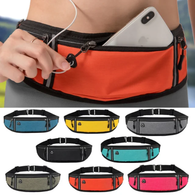 Riñonera para correr para hombre y mujer, funda para cinturón