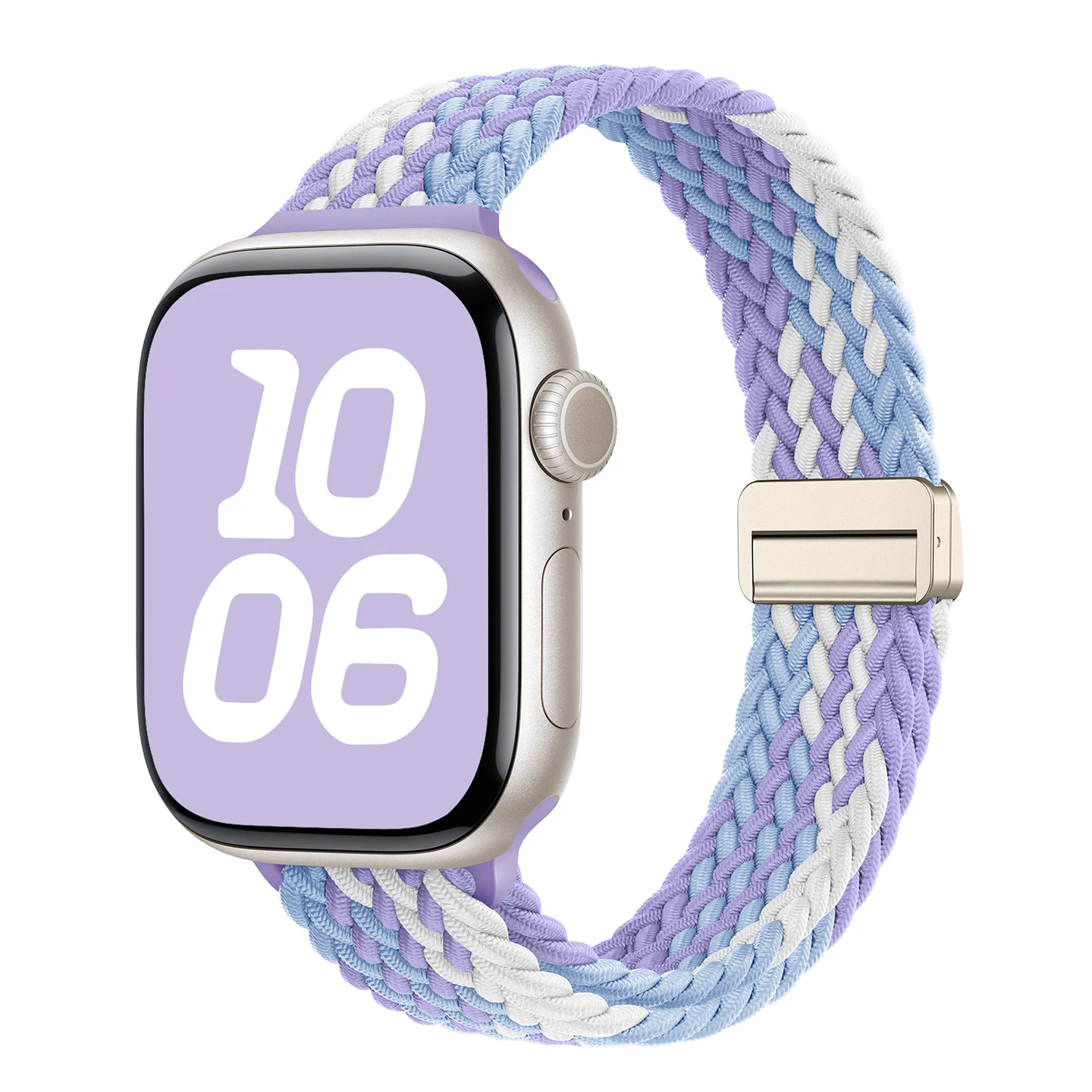 Women's Magnetic Nylon Elastic Braided Loop