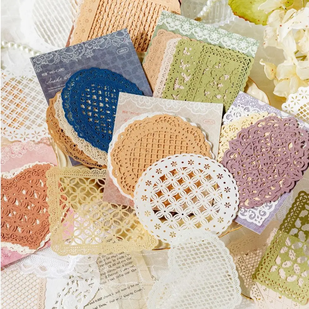 

10pcs/pack Hollow Out Hand Lace Lace Paper Hand Made Scrapbooking Material Paper Scrapbooking Background Scrapbook Supplies