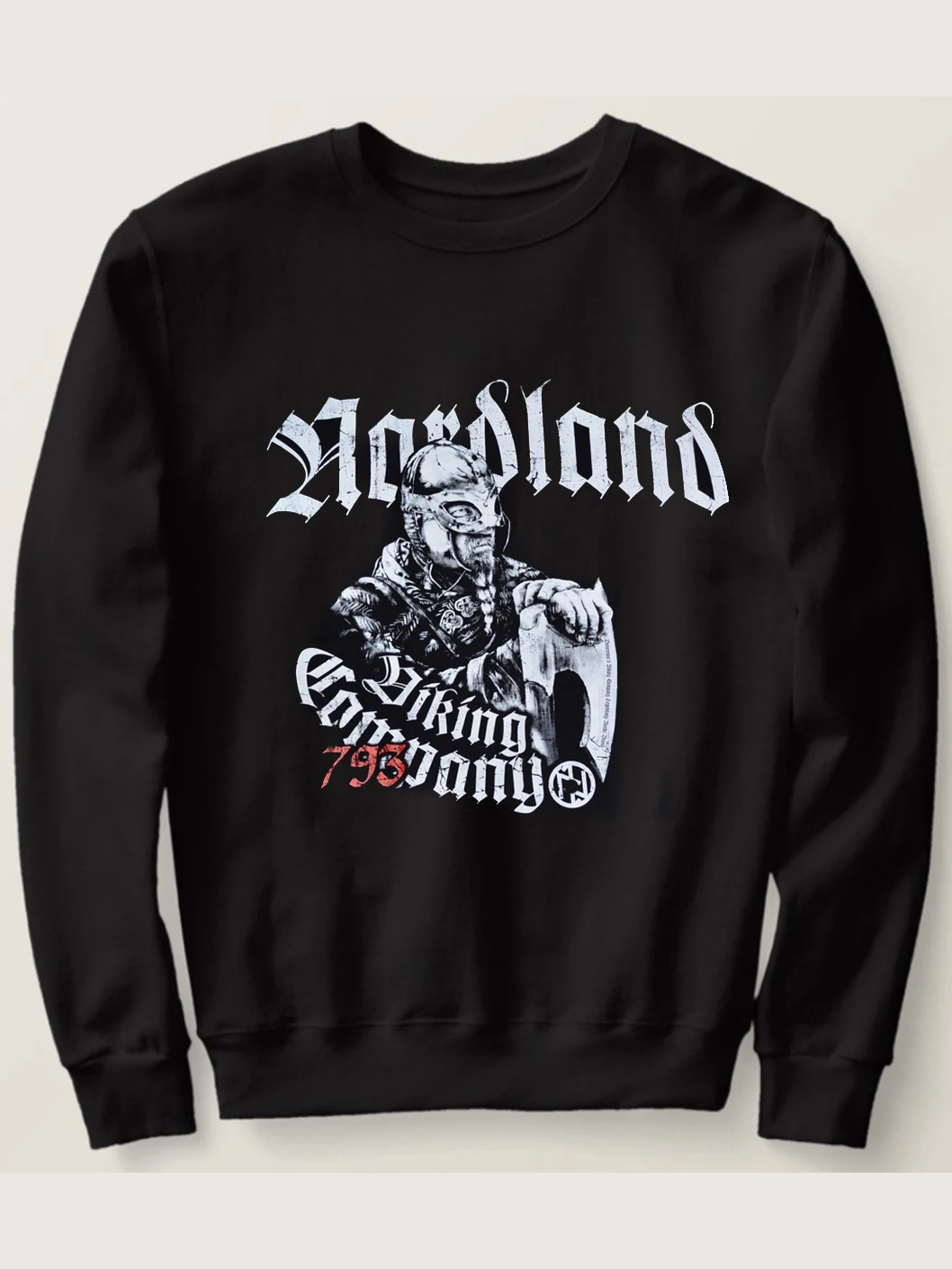 Nordland Scandinavo Nordic Viking'Er Warriors Felpe 100% Cotone Confortevole Casual Pullover Con Cappuccio Mens Streetwear