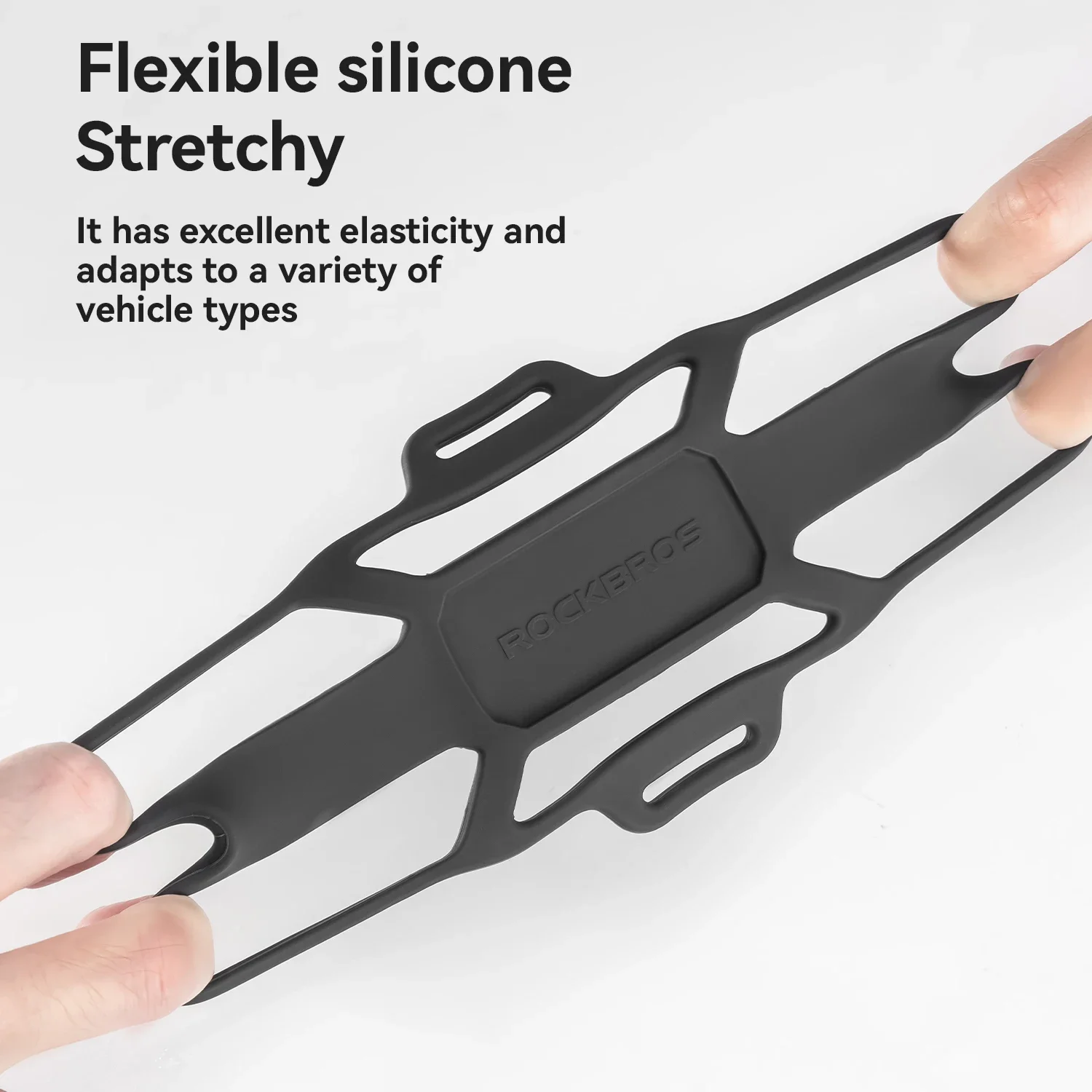Support de téléphone pour vélo ROCKBROS, fixation flexible