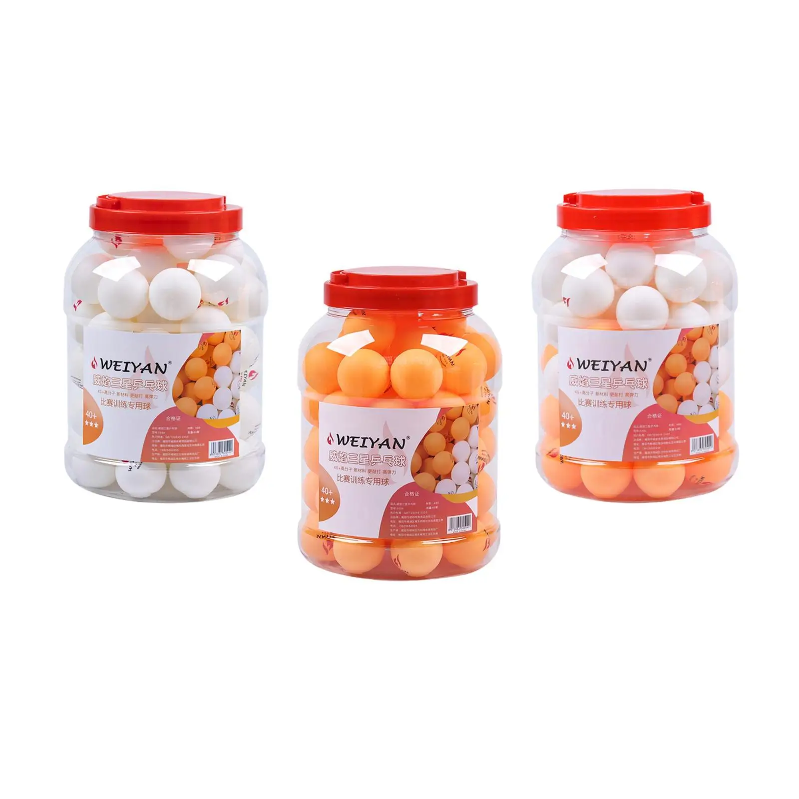 table tennis balls Ping Pong Balls 60Pcs 3 Star for Practice Training Indoor High Performance