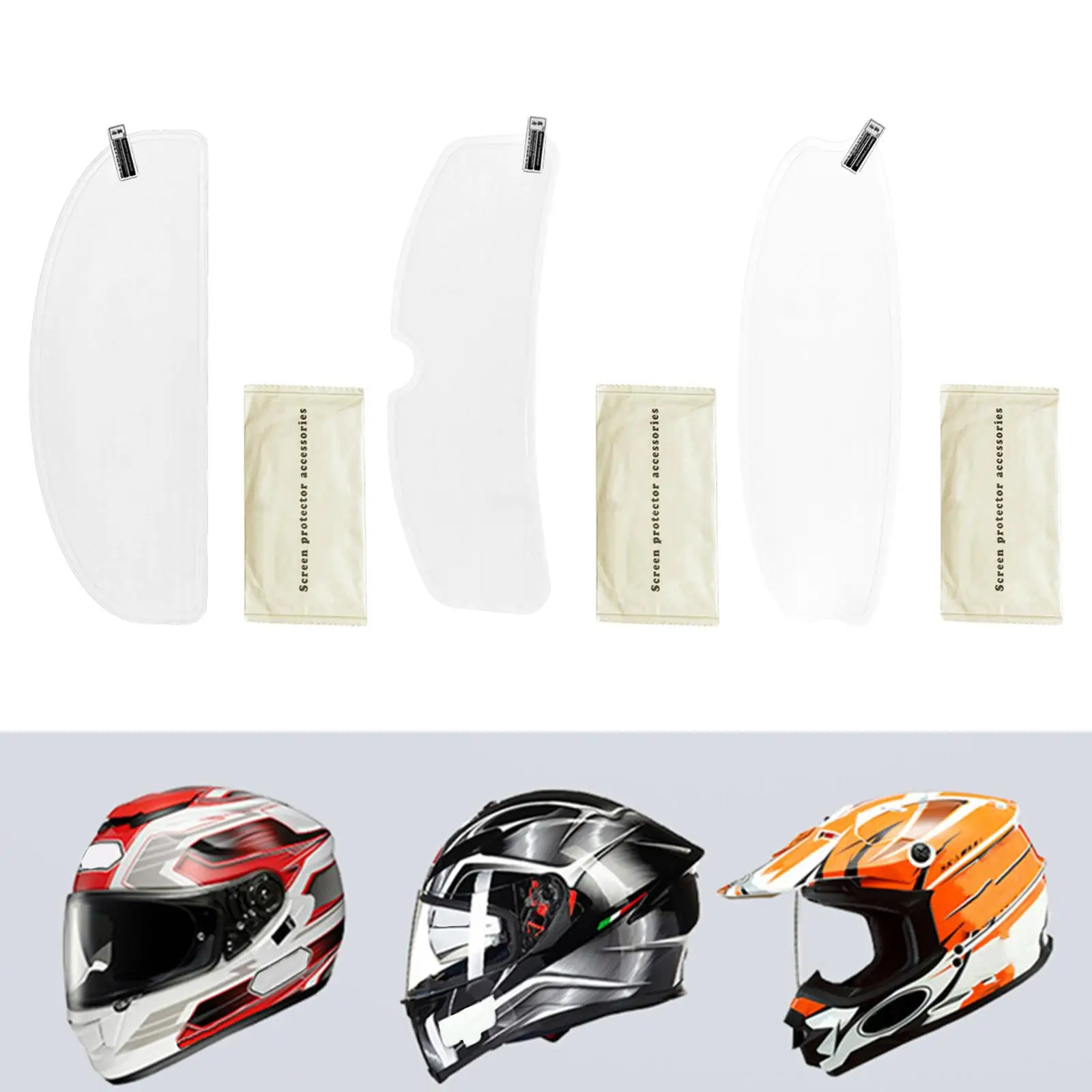 Helmet Anti Fog Film Rainproof Universal Clear Direct Replaces Professional