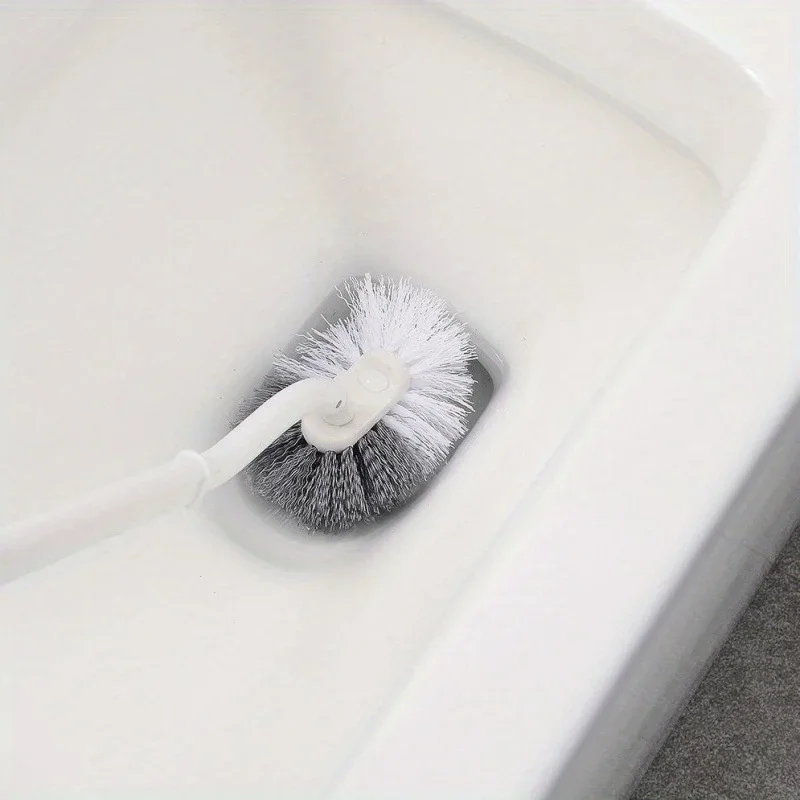 3-in-1 Wall Mounted Toilet Brush Holder Set, Universal Cleaning Brush Set Without Holes,Household and Bathroom Cleaning Tool Set