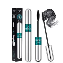 

1PCS 2in1 Natural Bushy Dual-use Double Stack Brush Head Waterproof Mascara 4D Long Slender Thick Eyelashes Curly Lashes Set