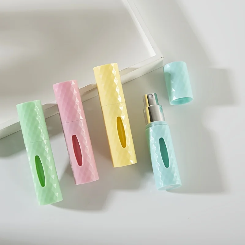 Compact Refillable Diamond Perfume Bottle, 5ml - Eco-Friendly Travel Companion